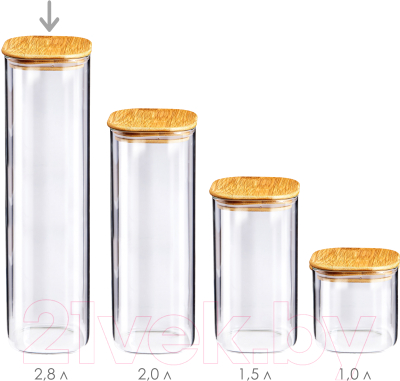 Емкость для хранения Appetite Studio BM2012-4S