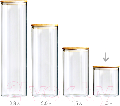 Емкость для хранения Appetite Studio BM2012-1R