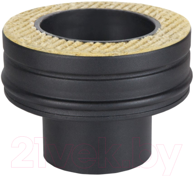 Переходник для дымохода КПД 120/120х200 (черный)