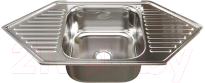 Мойка кухонная Mixline 532313 (с сифоном) - фото