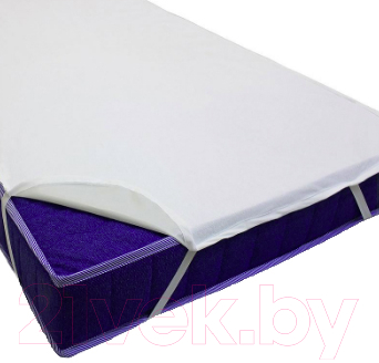 Наматрасник защитный AlViTek Мулетон с резинкой 90x200 / НМР-090 - фото