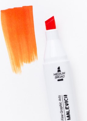 Маркер перманентный Малевичъ GrafArt Brush 190056