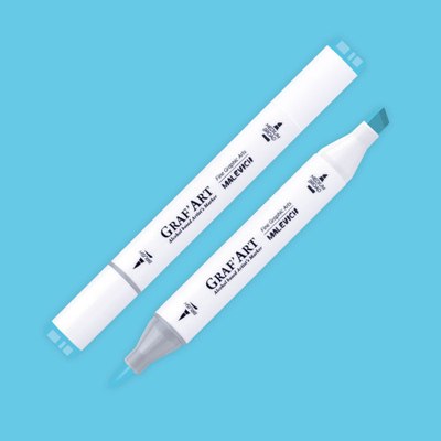 Маркер перманентный Малевичъ GrafArt Brush 190118 - фото