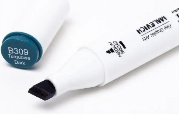 Маркер перманентный Малевичъ GrafArt Brush 190008