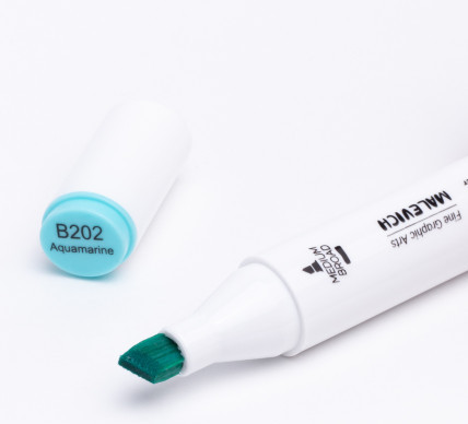 Маркер перманентный Малевичъ GrafArt Brush 190001