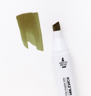 Маркер перманентный Малевичъ GrafArt Brush 190063