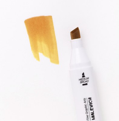 Маркер перманентный Малевичъ GrafArt Brush 190057