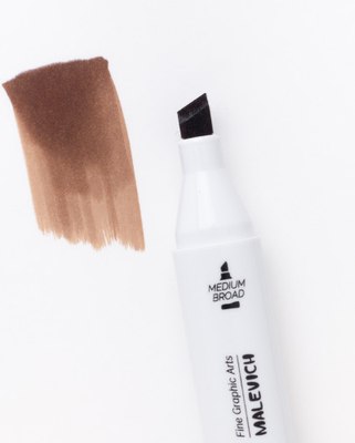 Маркер перманентный Малевичъ GrafArt Brush 190041