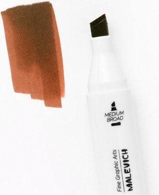 Маркер перманентный Малевичъ GrafArt Brush 190040