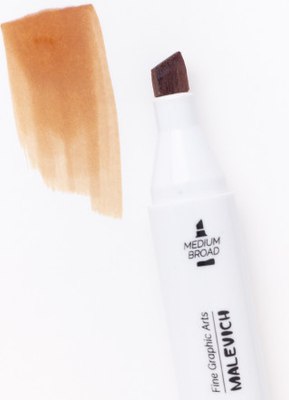 Маркер перманентный Малевичъ GrafArt Brush 190058