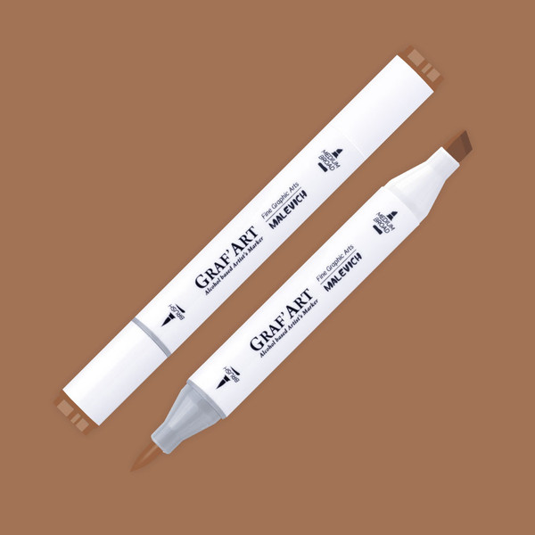 Маркер перманентный Малевичъ GrafArt Brush 190025 - фото