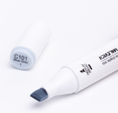 Маркер перманентный Малевичъ GrafArt Brush 190082