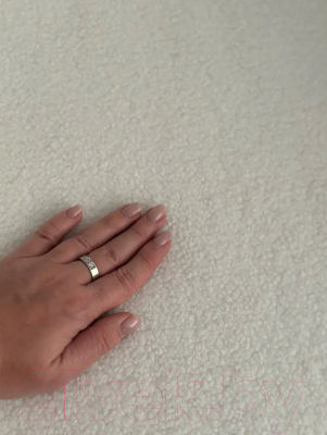 Кресло мягкое M-City Kalmar / 629M04955 (Nini-01 белый Teddy/черный)