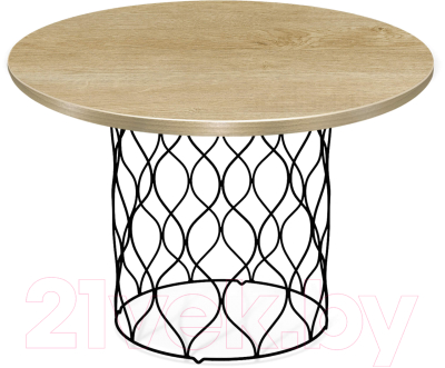 Журнальный столик Sheffilton SHT-TU49/TT 60 ЛДСП (черный муар/дуб песочный) - фото