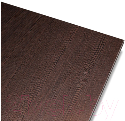 Обеденный стол Sheffilton SHT-TU14/TT 80/80 ЛДСП (черный муар/золото/венге)