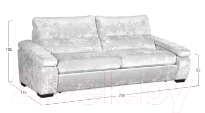 Диван Асмана Форест 190 (Plush White Onyx)