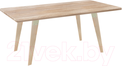 Обеденный стол Sheffilton SHT-TU16/TT 120/80 МДФ (прозрачный лак/дуб сонома светлый) - фото