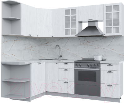 Готовая кухня Интерлиния Берес 1.5x2.3 левая - фото