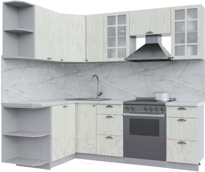 Готовая кухня Интерлиния Берес 1.5x2.3 левая - фото