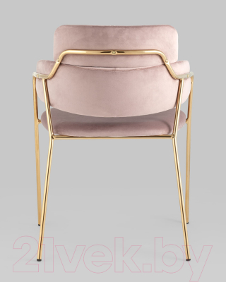 Стул Stool Group Полин / FDC6085 MISTY ROSE FUT-64 (велюр розовый)
