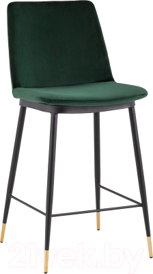 Стул барный Stool Group Мелисса / FDC9055C GREEN FUT-73 (велюр зеленый) - фото