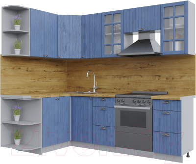 Готовая кухня Интерлиния Берес 1.5x2.4 левая - фото