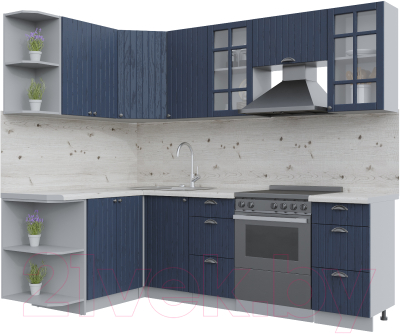 Готовая кухня Интерлиния Берес 1.5x2.4 левая - фото