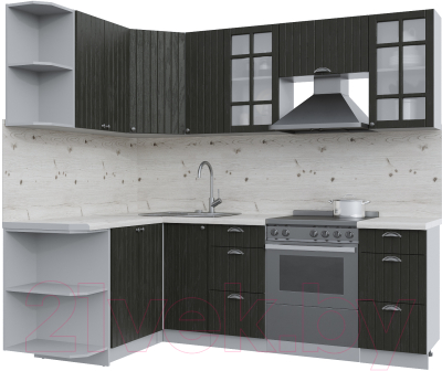 Готовая кухня Интерлиния Берес 1.5x2.3 левая - фото