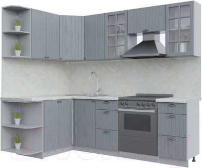 Готовая кухня Интерлиния Берес 1.5x2.4 левая - фото