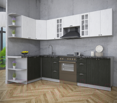 Готовая кухня Интерлиния Берес 1.5x2.8 левая