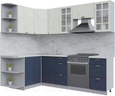 Готовая кухня Интерлиния Берес 1.5x2.4 левая - фото