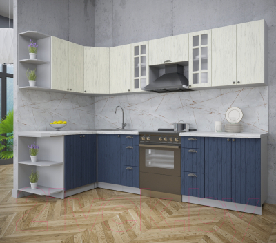 Готовая кухня Интерлиния Берес 1.5x2.8 левая