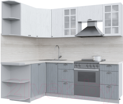 Готовая кухня Интерлиния Берес 1.5x2.3 левая - фото