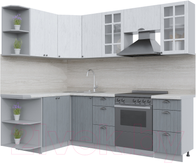 Готовая кухня Интерлиния Берес 1.5x2.4 левая - фото