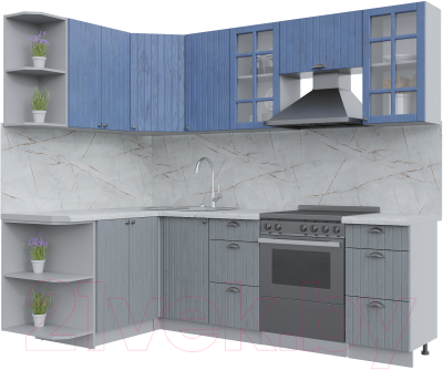Готовая кухня Интерлиния Берес 1.5x2.4 левая - фото