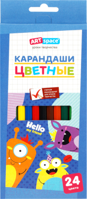 Набор цветных карандашей ArtSpace Монстрики / CP_41032 - фото