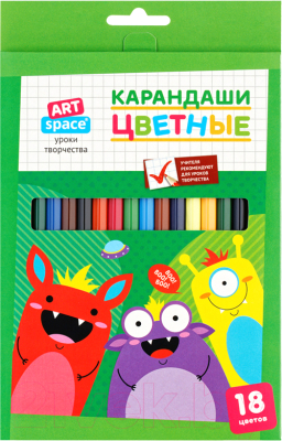 Набор цветных карандашей ArtSpace Монстрики / CP_41031 - фото