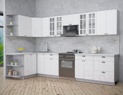 Готовая кухня Интерлиния Берес 1.5x3.3 левая