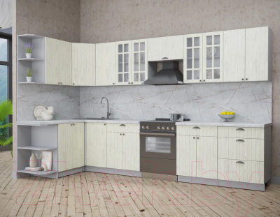 Готовая кухня Интерлиния Берес 1.5x3.4 левая