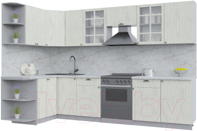 Готовая кухня Интерлиния Берес 1.5x3.1 левая - фото