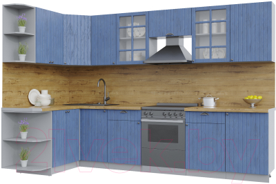 Готовая кухня Интерлиния Берес 1.5x3.1 левая - фото