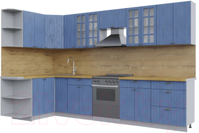 Готовая кухня Интерлиния Берес 1.5x3.3 левая - фото