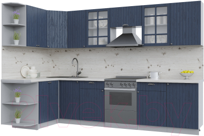 Готовая кухня Интерлиния Берес 1.5x3.1 левая - фото
