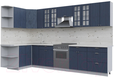 Готовая кухня Интерлиния Берес 1.5x3.3 левая - фото