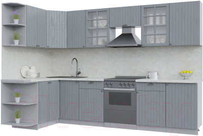 Готовая кухня Интерлиния Берес 1.5x3.1 левая - фото