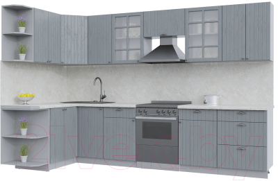 Готовая кухня Интерлиния Берес 1.5x3.2 левая - фото