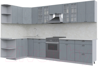 Готовая кухня Интерлиния Берес 1.5x3.3 левая - фото