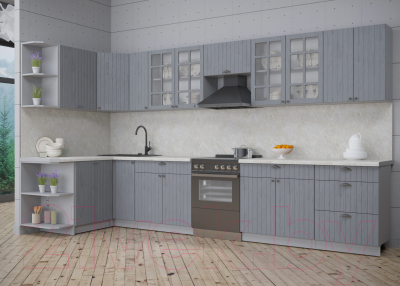 Готовая кухня Интерлиния Берес 1.5x3.7 левая