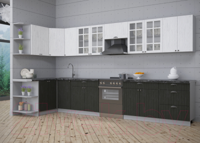 Готовая кухня Интерлиния Берес 1.5x3.8 левая