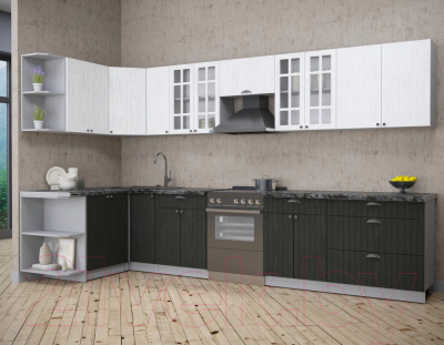 Готовая кухня Интерлиния Берес 1.5x3.5 левая